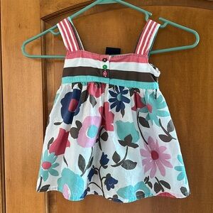 Mini Boden Girls Flower Tank Top Size 5
